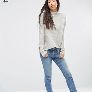 Free people Artic Fox zip back sweater